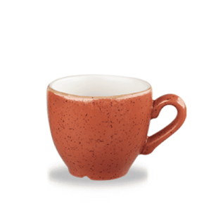 Churchill Stonecast Espresso Cup 3.5oz Spiced Orange