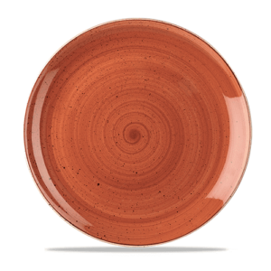 Churchill Stonecast Coupe Plate 11.25" Spiced Orange