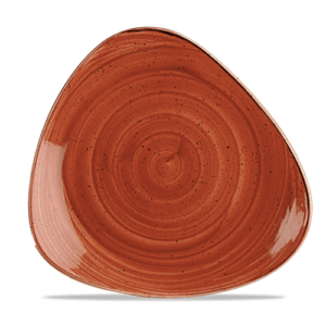 Churchill Stonecast Triangle Plate 10.5" Spiced Orange