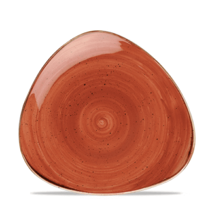 Churchill Stonecast Triangle Plate 7.75″ Spiced Orange