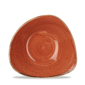 Churchill Stonecast Triangle Bowl 7.25″ Spiced Orange