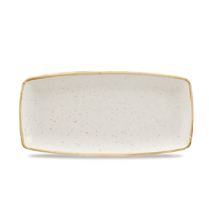 Churchill Stonecast Oblong Plate 11.75″ Barley White