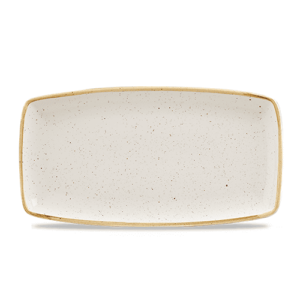 Churchill Stonecast Oblong Plate 14″ Barley White