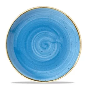 Churchill Super Vitrified Stonecast Coupe Plate Cornflower Blue 16.5cm