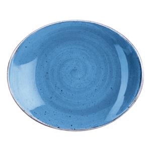 Churchill Stonecast Oval Plate 7.75″ Cornflower Blue