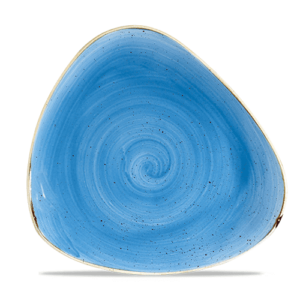 Churchill Stonecast Triangle Plate 10.5″ Cornflower Blue