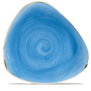 Churchill Super Vitrified Stonecast Triangle Plate Cornflower Blue 31.12cm/12.25"