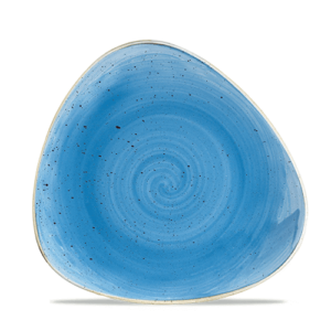 Churchill Stonecast Triangle Plate 9″ Cornflower Blue