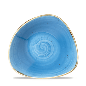 Churchill Stonecast Triangle Bowl 9.25″ Cornflower Blue