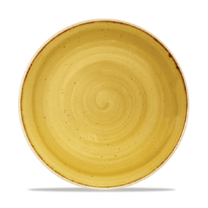 Churchill Stonecast Coupe Plate 10.25″ Mustard Seed Yellow