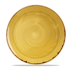 Churchill Stonecast Coupe Plate 11.25″ Mustard Seed Yellow