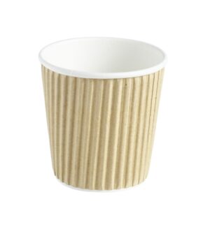 4oz Kraft Ripple Wall Hot Drink Cup