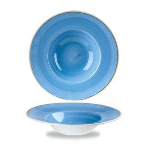 Churchill Stonecast Wide Rim Bowl 9.5" Cornflower Blue