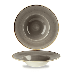 Churchill Stonecast Wide Rim Bowl 9.5" Peppercorn Grey