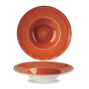 Churchill Stonecast Wide Rim Bowl 9.5" Spiced Orange