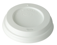 White Domed Sip-Thru Lid – 8oz Cup