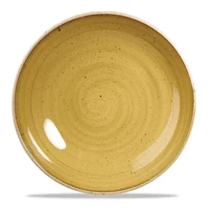 Churchill Super Vitrified Stonecast Coupe Plate Mustard Yellow 16.5cm