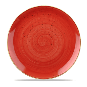 Churchill Stonecast Coupe Plate 11.25″ Berry Red