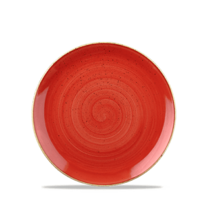 Churchill Stonecast Coupe Plate 6.5″ Berry Red