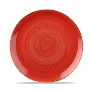 Churchill Stonecast Coupe Plate 8.67″ Berry Red