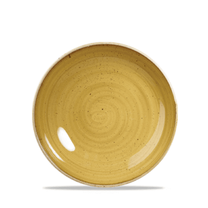 Churchill Super Vitrified Stonecast Coupe Plate Mustard Yellow 16.5cm/6.50"