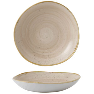 Churchill Stonecast Organic Round Bowl 9.8″ Nutmeg Cream