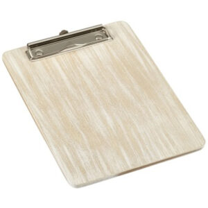 White Wash Wooden Menu Clipboard 18.5×24.5×0.6cm