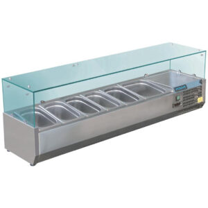 Polar Refrigerated Saladette Servery Topper 6xGN