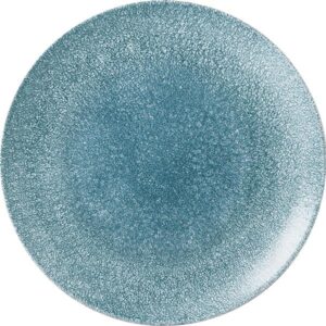 Churchill Super Vitrified Raku Coupe Plate Topaz Blue 16.5cm/6.5"