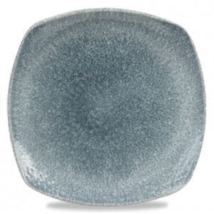 Churchill Raku Square Plate 8.5″ Topaz Blue