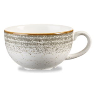 Churchill Homespun Cappuccino Cup 8oz Stone Grey