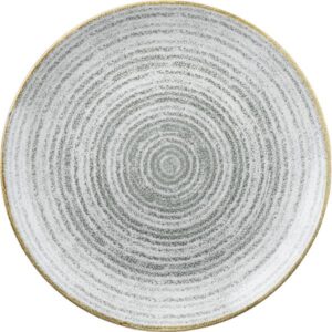 Churchill Super Vitrified Homespun Stone Grey Coupe Plate 16.5cm/6.5"