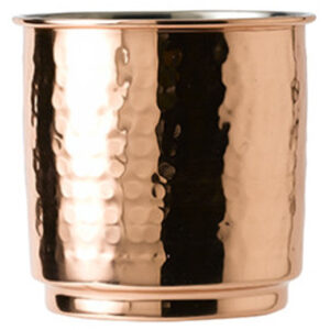 Hammered Copper Tumbler With Nickel Lining 10.5oz