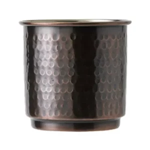 dark copper hammered tumbler