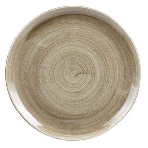 Churchill Super Vitrified Antique Taupe Coupe Plate 28.5cm/11.25"