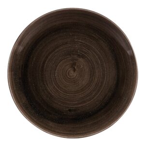 Churchill Super Vitrified Iron Black Coupe Plate 28.5cm/11.25"