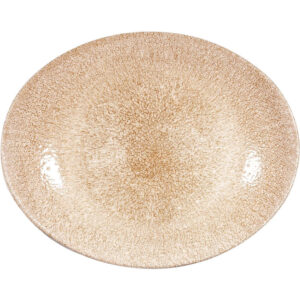 Garnet Orange Oval Coupe Plate 12.5″