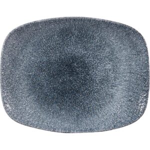 Topaz Blue Chefs' Oblong Plate 10.25"