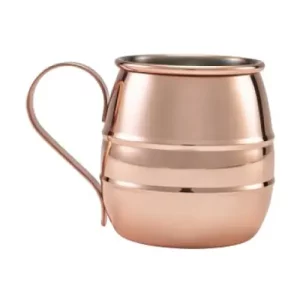 copper barrel mug with handle