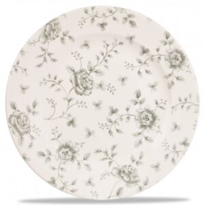 Grey Rose Chintz Plate 10.9″