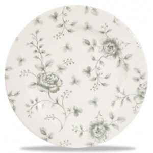 Churchill Super Vitrified Grey Rose Chintz Plate 16.51cm/6.6"