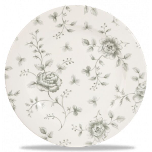 Grey Rose Chintz Plate 6.6"