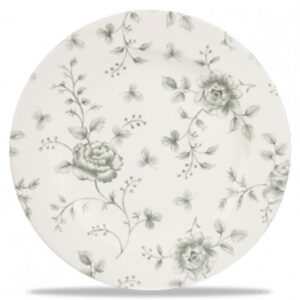 Grey Rose Chintz Plate 8.25"