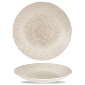 Churchill Raku Deep Coupe Plate 10″ Agate Grey