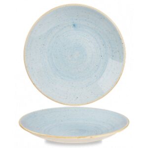 Churchill Super Vitrified Stonecast Deep Coupe Plate Duck Egg Blue 22.35cm/8.8"