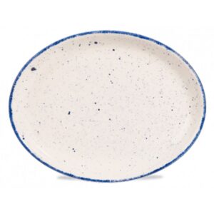 Hints Indigo Blue Oval Plate 10"