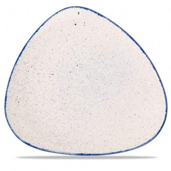 Hints Indigo Blue Triangle Plate 12.25"