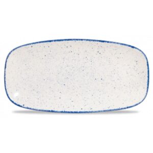 Hints Indigo Blue Oblong Platter 11.75"