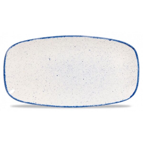 Hints Indigo Blue Oblong Platter 14"