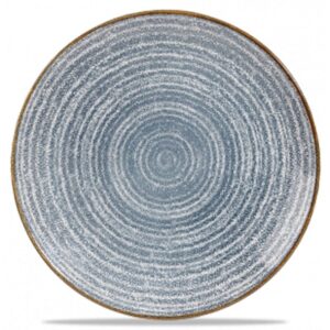 Churchill Homespun Coupe Plate 10.25″ Slate Blue